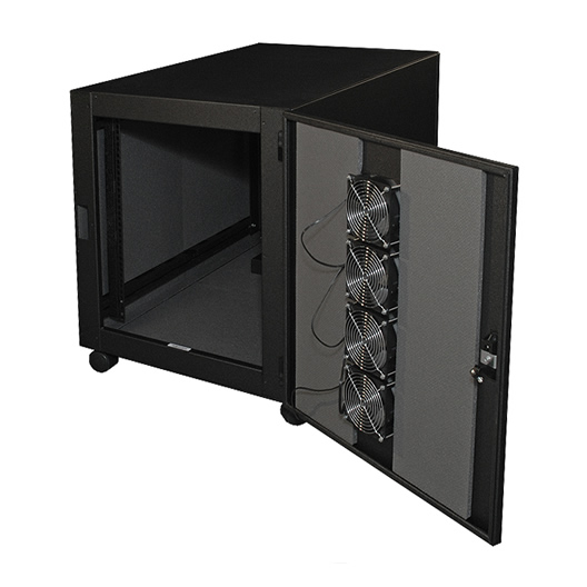 Acoustiquiet Mini 9u 12u Sound Reducing Quiet Cabinet Karis